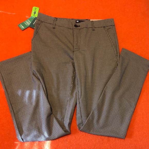 Brown plaid check Stockholm slim fit eco-friendly pants NWT - Picture 4 of 9